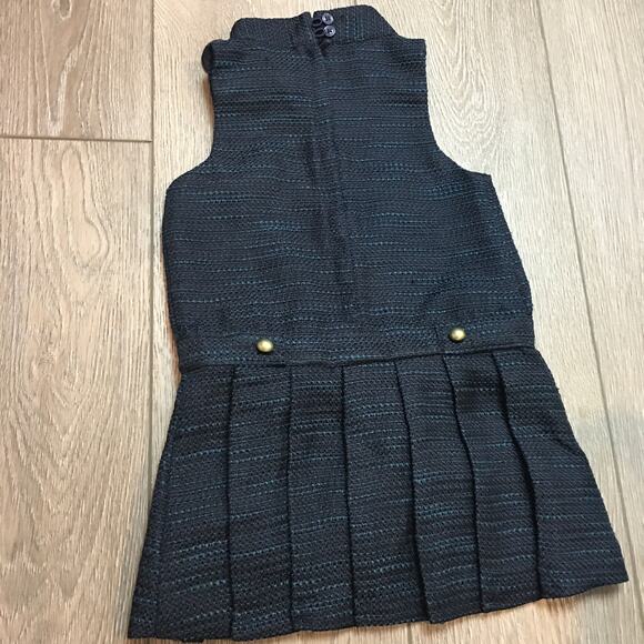Janie and Jack Navy Boucle Dress 18-24 M - Picture 2 of 11